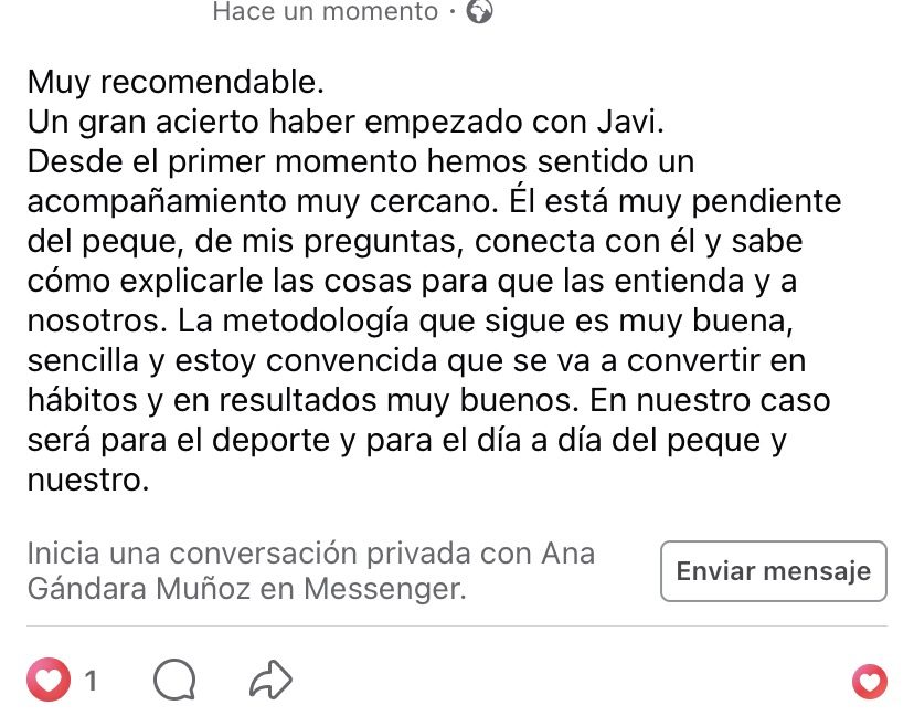 Recomendaci&oacute;n en Facebook de una madre: est&aacute; muy pendiente del peque