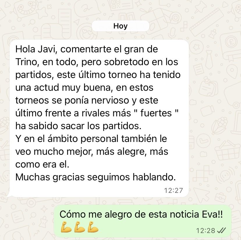 Mensaje de una madre: en los torneos se pon&iacute;a nervioso y ahora saca los partidos