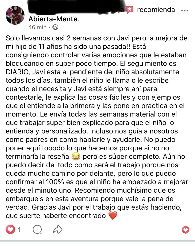 Rese&ntilde;a de la madre de un jugador de 11 a&ntilde;os